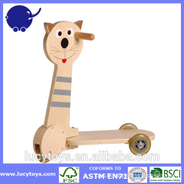 wholesale child's traditional wooden foot scooter